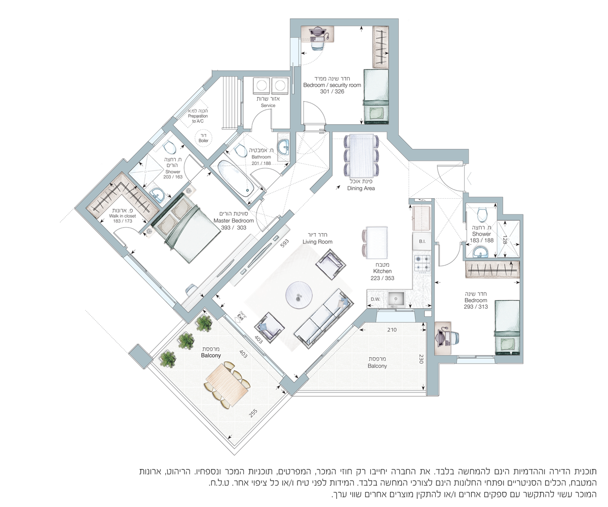 appartement 4 Rooms (D modèle)